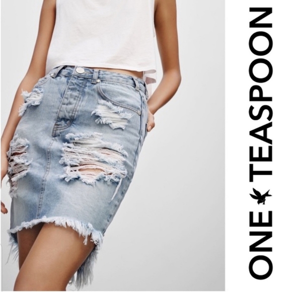 One Teaspoon x 2020 High Waist Skirt - Picture 4 of 9